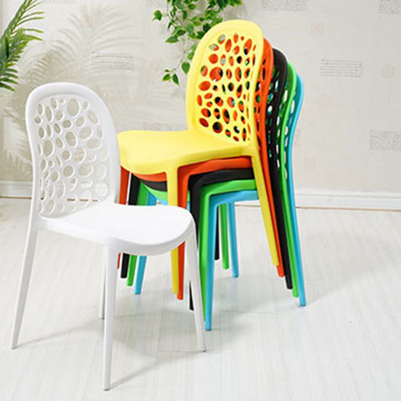 Contemporary Kitchen Dining Side Chair Plastic Armless Chair Clearhalo 'Dining Chairs' 'Dining Tables & Seating' 'dining_chair' 'furn' 'furn_dining_chair' 'Furniture' 'Kitchen & Dining Furniture' 1200x1200_46b9b1e5-43d4-4023-85ae-efcc4e023bd2