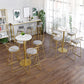 White Glam Style Bar Table in Iron Top and Faux Marble Bar Table for Living Room Clearhalo 'Bar Furniture' 'Bar Tables' 'bar_tables' 'furn' 'furn_bar_tables' 'Furniture' 'furniture_bar_tables' 'Kitchen & Dining Furniture' 1200x1200_46ba1563-4c71-47b3-86da-9aa64f1bf4ed