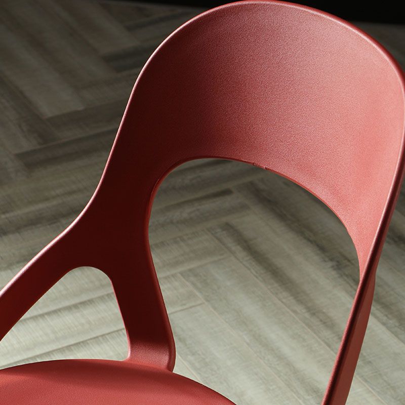 Scandinavian Open Back Armless Dining Chairs Plastic Side Chair Clearhalo ' kitchen&dining_furn' 'Dining Chairs' 'Dining Tables & Seating' 'dining_chair' 'furn' 'furn_dining_chair' 'Furniture' 'furniture_dining_chair' 'Kitchen & Dining Furniture' 'kitchen' 1200x1200_46baa5d1-e5bc-49a2-b594-304440c0392c
