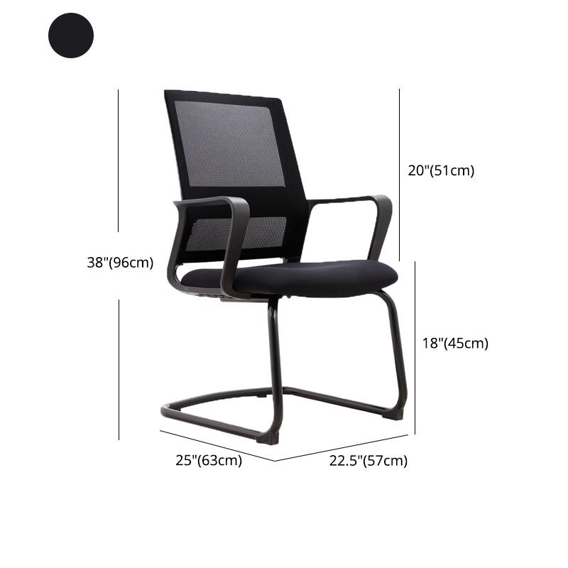 Black Mesh Office Chair Home Rotatable Desk Chair with Wheels Clearhalo 'furn' 'furn_office_chair' 'Furniture' 'Office Chairs' 'Office Furniture' 'office_chair' 1200x1200_46badbdf-e593-46d9-b14b-15dd3577432a