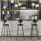 Modern Backrest Armless Counter Stool Iron Bar Stool with Leather Cushion for Dining Room Clearhalo 'Bar Furniture' 'Bar Stools' 'bar_stools' 'furn' 'furn_bar_stools' 'Furniture' 'Kitchen & Dining Furniture' 1200x1200_46bb38ea-6970-4cda-a8e2-11fea4167361