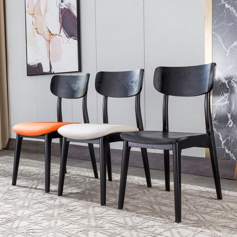 Wood Industrial Style Dining Chair Indoor-Outdoor Open Back Dining Side Chair Clearhalo ' kitchen&dining_furn' 'Dining Chairs' 'Dining Tables & Seating' 'dining_chair' 'furn' 'furn_dining_chair' 'Furniture' 'furniture_dining_chair' 'Kitchen & Dining Furniture' 'kitchen' 1200x1200_46bcd8bd-1ea1-405a-9cc3-07e246d9b0d9