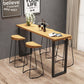 Modern 1/4/7 Pieces Bar Table Set Rectangle Pine Wood Counter Table with Stools for Cafe Clearhalo 'Bar Furniture' 'furn' 'furn_home_bar_bar_sets' 'Furniture' 'Home Bars & Bar Sets' 'home_bar_bar_sets' 'Kitchen & Dining Furniture' 1200x1200_46be7015-451d-4c8c-833f-61fa7ad21ffd