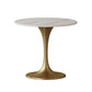 Round Tulip Base Home Furniture Traditional Luxury Stone Dining Room Collection Clearhalo ' dining_table' 'Dining Tables & Seating' 'Dining Tables' 'furn' 'furn_dining_table' 'Furniture' 'furniture_dining_table' 'Kitchen & Dining Furniture' 'kitchen&dining_furn' 'kitchen' 'kitchen_dining_table' 1200x1200_46bf2236-45f7-4b65-bd91-70c1a419f452