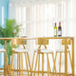 Moderne rechthoekige tafel en krukset 1/4/7-delige pub-eetset