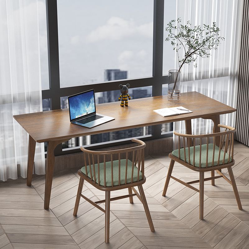 Modern Style Rectangular Office Desk Solid Wood Desk with Parsons Base Clearhalo 'furn' 'furn_office_desk' 'Furniture' 'furniture_office_desk' 'Office Desks' 'Office Furniture' 'office_desk' 1200x1200_46bf4d7b-9f99-49cc-a8b4-fc13834584f6