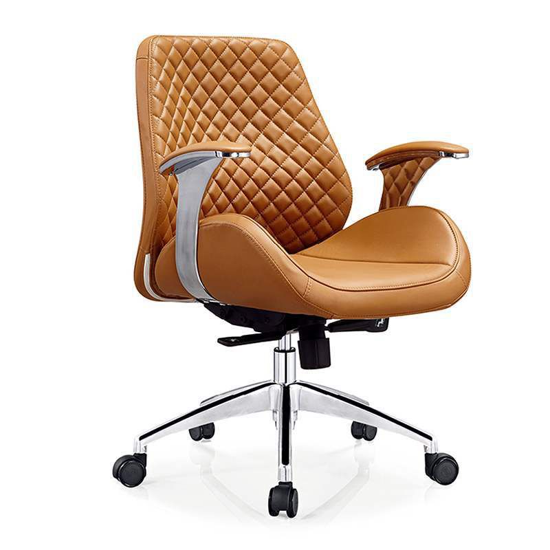 Modern Desk Chair Leather Computer Chair High/Mid Back Chair with Wheels/No Wheels Clearhalo 'furn' 'furn_office_chair' 'Furniture' 'Office Chairs' 'Office Furniture' 'office_chair' 1200x1200_46bf9af0-13be-494c-bde8-9fcc2668673b