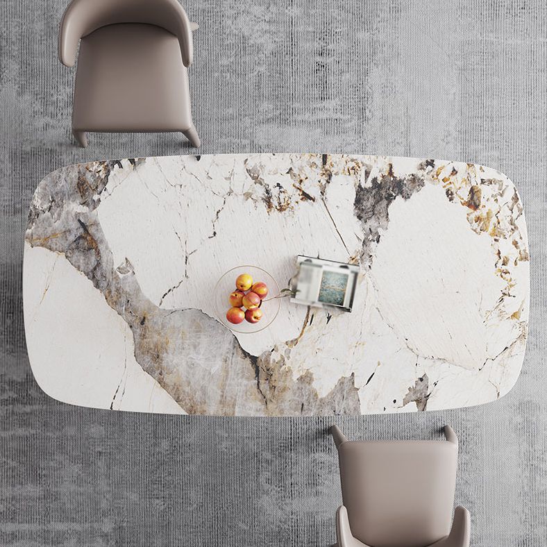 Modern 1/3/4/6/7 Pieces Dinette Set with Sintered Stone Top Rectangle Dining Table Set Clearhalo 'Dining Room Sets' 'Dining Tables & Seating' 'dining_room_set' 'furn' 'furn_dining_room_set' 'Furniture' 'furniture_dining_room_set' 'Kitchen & Dining Furniture' 1200x1200_46c0068f-3bed-40f2-ae62-378668767316