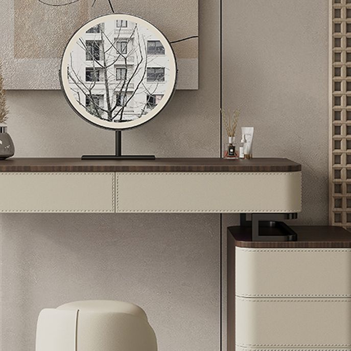 Wooden Make-up Vanity White Makeup Vanity Desk Table with Drawers Clearhalo 'Bedroom Furniture' 'furn' 'furn_makeup_vanities' 'Furniture' 'Makeup Vanities' 'makeup_vanities' 1200x1200_46c04564-7c53-4aec-a3d3-f1887c7bae1c