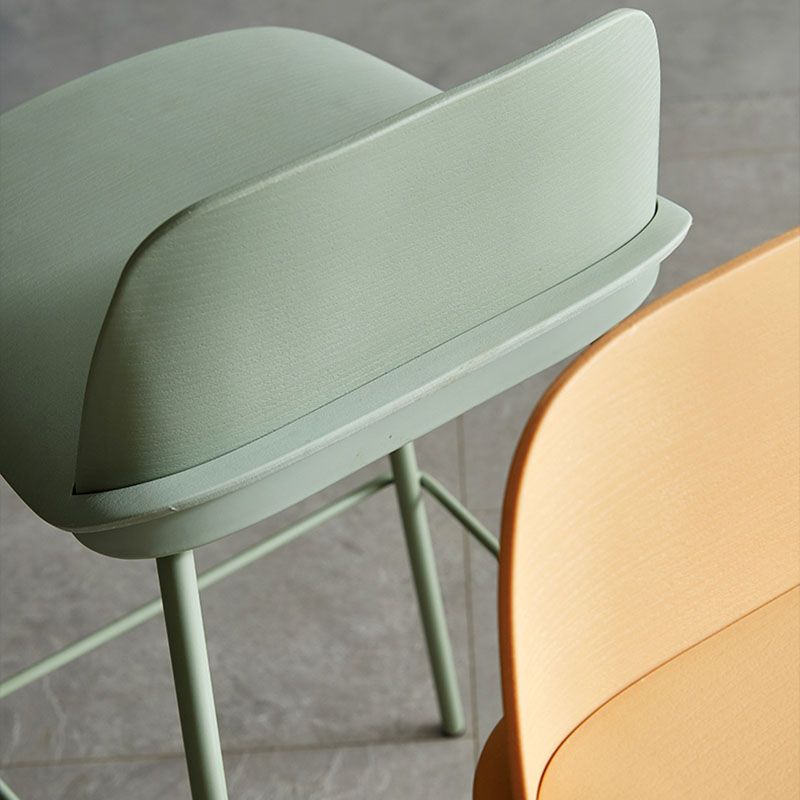 Contemporary Metal Plastic Barstool Bristol Bar Stool with Footrest and Low Back Clearhalo 'Bar Furniture' 'Bar Stools' 'bar_stools' 'furn' 'furn_bar_stools' 'furniture_bar_stools' 'Kitchen & Dining Furniture' 'kitchen&dining_furn' 'kitchen' 'kitchen_furn' Furniture' 1200x1200_46c20256-368e-40c0-860e-71abca556d4a