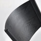 Chaise de salle à manger industrielle sans accoudoirs, chaise de cuisine à dossier ouvert en noir