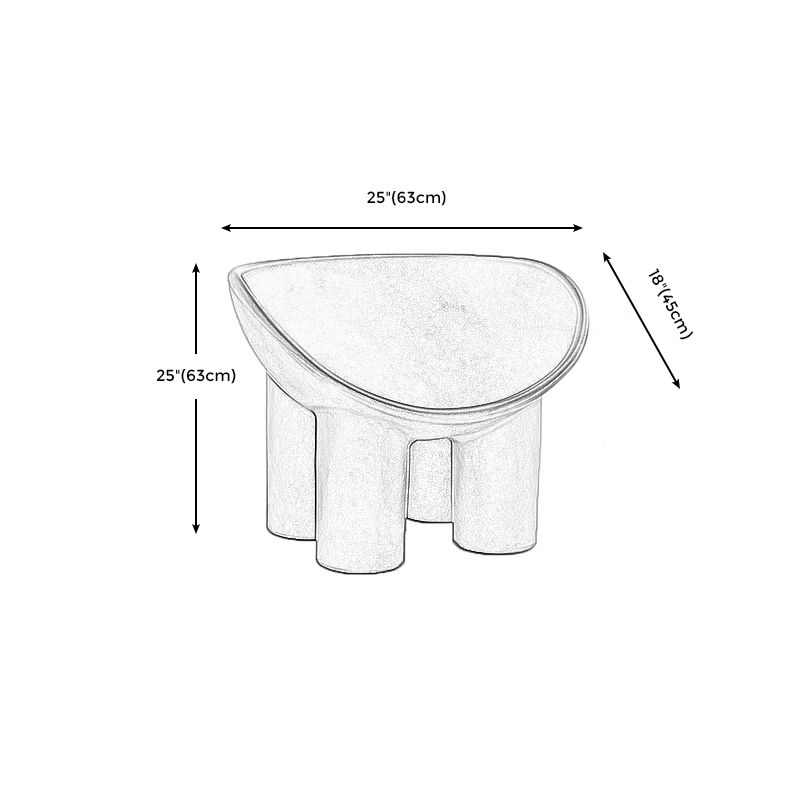 Silla de plástico 32.6 "L x17.7" W x 24.8 "HRAZS INCLUIDOS SILLA PARA LA SALA DE LIBRA