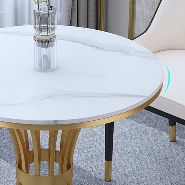 Contemporary Dining Set with Padded Chairs 1/5 Pieces Stone Top Dinette Set for Home