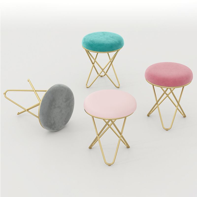 Modern Pink Standard Tear Resistant Velvet Standard Velvet for Living Room Clearhalo 'furn' 'furn_ottomans_poufs' 'Furniture' 'Living Room Furniture' 'Ottomans & Poufs' 'ottomans_poufs' 1200x1200_46c585b8-4728-4c9b-9cff-20d2f65975d5