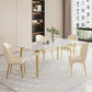 Kitchen Dining Chairs Faux Leather Side Chairs with Gold Metal Legs Clearhalo 'Dining Chairs' 'Dining Tables & Seating' 'dining_chair' 'furn' 'furn_dining_chair' 'Furniture' 'Kitchen & Dining Furniture' 1200x1200_46c5ed1a-7056-45f3-bf2a-fc32bd3e850a