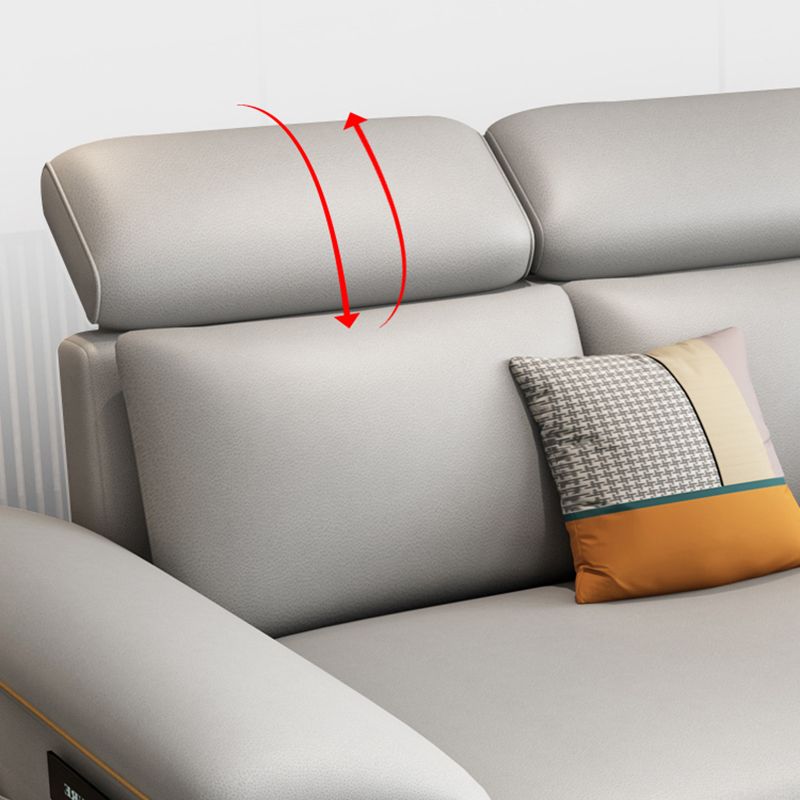 フェイクレザー染色抵抗性の現代ベッドの灰色のセッピー