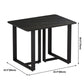 Stone Double Pedestal Table Industrial Style Dining Table for Dinner Kitchen Home Clearhalo ' dining_table' 'Dining Tables & Seating' 'Dining Tables' 'furn' 'furn_dining_table' 'Furniture' 'furniture_dining_table' 'Kitchen & Dining Furniture' 'kitchen&dining_furn' 'kitchen' 'kitchen_dining_table' 1200x1200_46c75769-8a54-4234-90d7-8dbf675f947a