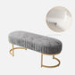 15.7" W Upholstered Ottoman Bench Glam Cushioned Seating Bench Clearhalo 'Benches' 'Chairs & Seating' 'furn' 'furn_benches' 'Furniture' 'Living Room Furniture' 1200x1200_46c87934-c8ed-4215-913c-9b48c6143b9d