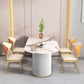 Free Form Modern Dining Table White Tone Fixed Table with Sintered Stone Clearhalo ' dining_table' 'Dining Tables & Seating' 'Dining Tables' 'furn' 'furn_dining_table' 'Furniture' 'furniture_dining_table' 'Kitchen & Dining Furniture' 'kitchen&dining_furn' 'kitchen' 'kitchen_dining_table' 1200x1200_46c9d4fb-4fad-44db-8803-135638658873
