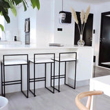 Contemporary Metal Bar Stools Indoor Barstool with Cushion and Low Back for Kitchen Clearhalo 'Bar Furniture' 'Bar Stools' 'bar_stools' 'furn' 'furn_bar_stools' 'furniture_bar_stools' 'Kitchen & Dining Furniture' 'kitchen&dining_furn' 'kitchen' 'kitchen_furn' Furniture' 1200x1200_46ca02e6-6aa4-42ee-8eee-4863dd238ead