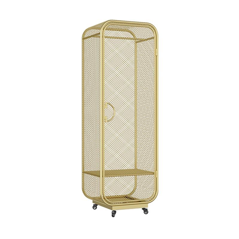 Metal Wardrobe Industrial Style Bedroom Rectangular Wardrobe Closet