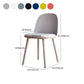 Modern Style Side Chair Plastic Upholstered Dining Side Chair for Indoor Clearhalo 'Dining Chairs' 'Dining Tables & Seating' 'dining_chair' 'furn' 'furn_dining_chair' 'Furniture' 'furniture_dining_chair' 'Kitchen & Dining Furniture' 1200x1200_46ce1238-fce0-4f90-9885-45b2a74f83de