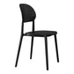 Contemporary Style Side Chair Plastic Open Back Dining Side Chair Clearhalo 'Dining Chairs' 'Dining Tables & Seating' 'dining_chair' 'furn' 'furn_dining_chair' 'Furniture' 'furniture_dining_chair' 'Kitchen & Dining Furniture' 1200x1200_46d00295-43c6-4bb5-8b93-63cb6a680f4d