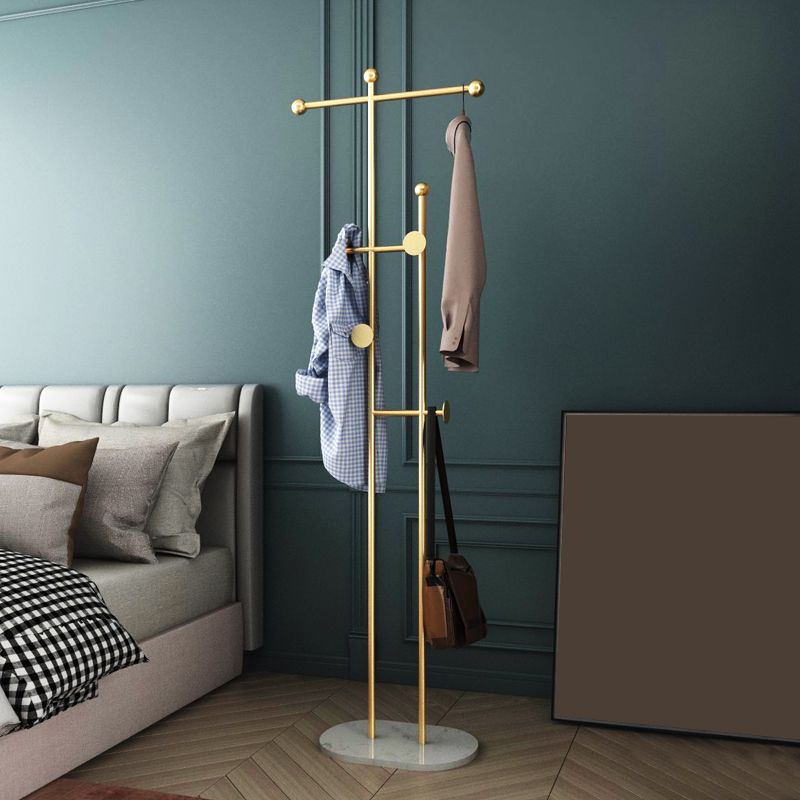 Gorgeous Coat Rack Bedroom Metal Hooks Coat Rack with Marble Bottom Clearhalo 'Entry & Mudroom Furniture' 'furn' 'furn_hall_tree_coat_racks' 'Furniture' 'Hall Trees & Coat Racks' 'hall_tree_coat_racks' 1200x1200_46d1781f-0ce0-4fdb-aef3-27694268d0b5