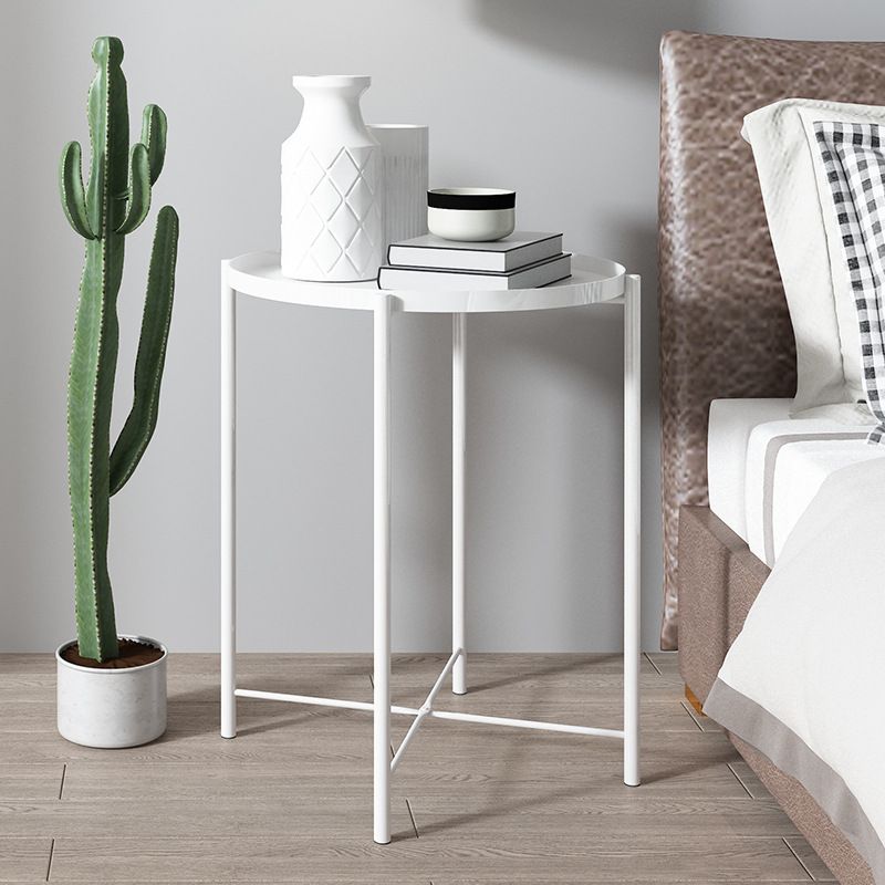 Modern Accent Table Nightstand Metal Antique Finish Night Table Clearhalo 'Bedroom Furniture' 'furn' 'furn_night_stand' 'Furniture' 'night_stand' 'Nightstands' 1200x1200_46d3f2b5-17f4-4e8e-abae-db5a70717f7b