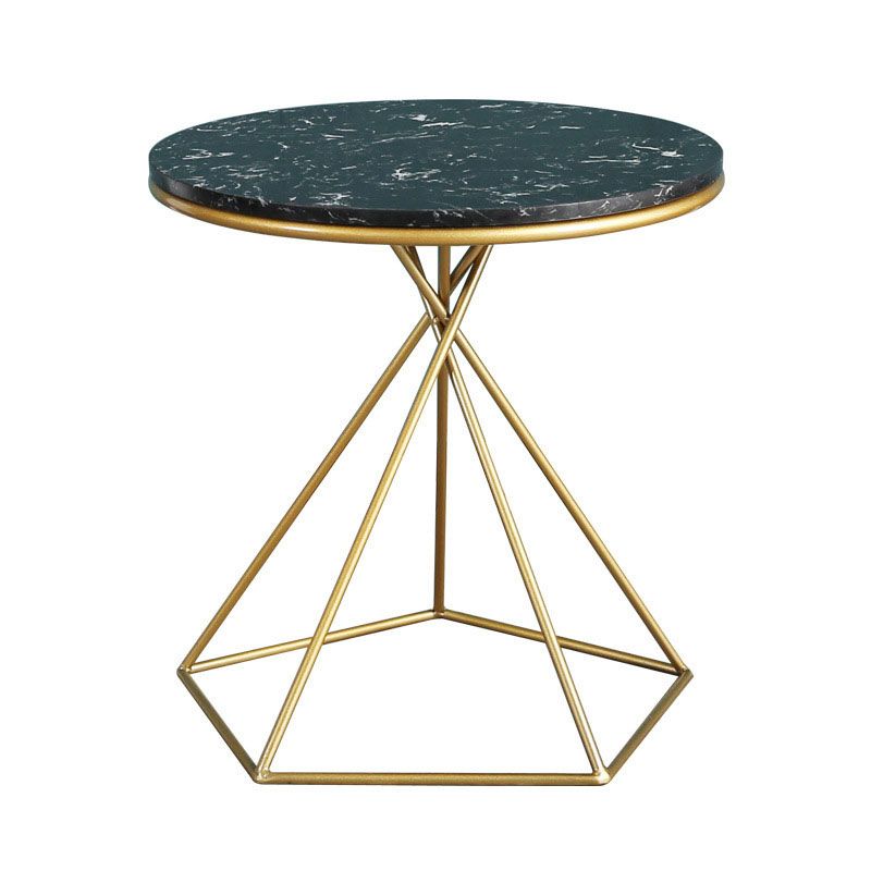 20.47 "Table lateral de estilo contemporáneo de estilo contemporáneo Mesa acento de acento de sofá redondo