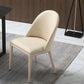 Solid Back Side Chair Modern Contemporary Leather Indoor-Outdoor Chair