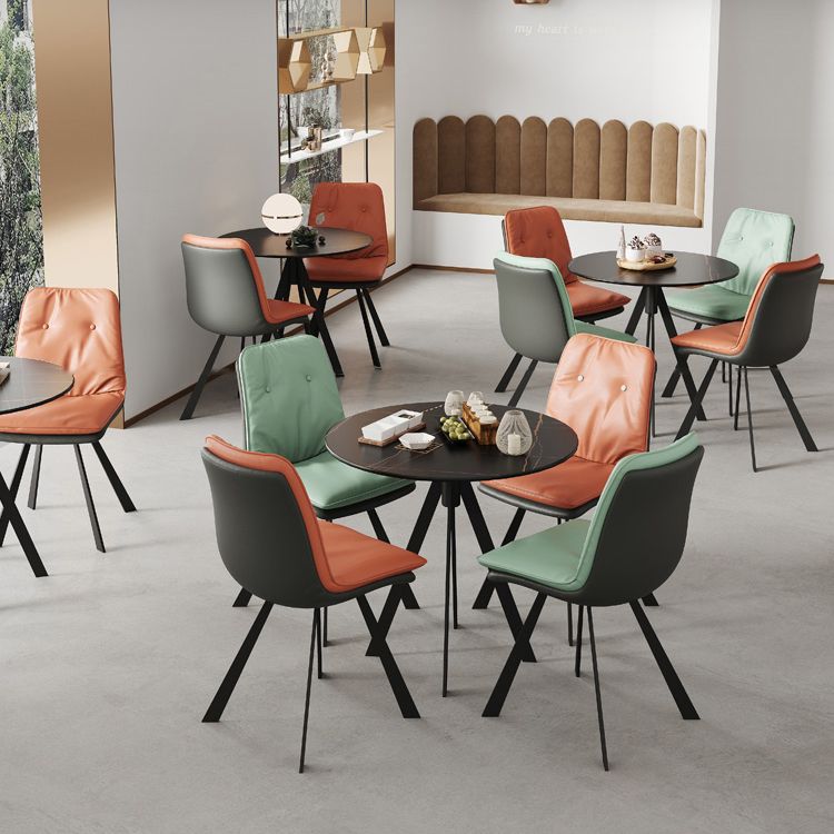 Sintered Stone Two-Color Dining Table Modern 4 Legs Table for Dining Room Clearhalo ' dining_table' 'Dining Tables & Seating' 'Dining Tables' 'furn' 'furn_dining_table' 'Furniture' 'furniture_dining_table' 'Kitchen & Dining Furniture' 'kitchen&dining_furn' 'kitchen' 'kitchen_dining_table' 1200x1200_46d48deb-9d08-4b9d-9474-4c86cc56169b