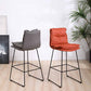 Scandinavian Leather Counter Stools Black Metal Low Back Bar Stools with Footrest Clearhalo 'Bar Furniture' 'Bar Stools' 'bar_stools' 'furn' 'furn_bar_stools' 'furniture_bar_stools' 'Kitchen & Dining Furniture' 'kitchen&dining_furn' 'kitchen' 'kitchen_furn' Furniture' 1200x1200_46d5c4c6-08aa-40c6-ad78-441fc0d889f8
