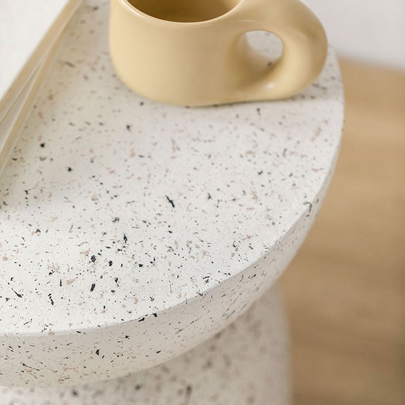 Contemporary Beige End Table 17.7" Tall Pedestal Nesting Side Tables Clearhalo 'Coffee & Accent Tables' 'End & Side Tables' 'end_side_tables' 'furn' 'furn_end_side_tables' 'Furniture' 'Living Room Furniture' 1200x1200_46d78e06-0263-46a8-affa-d456dc009006