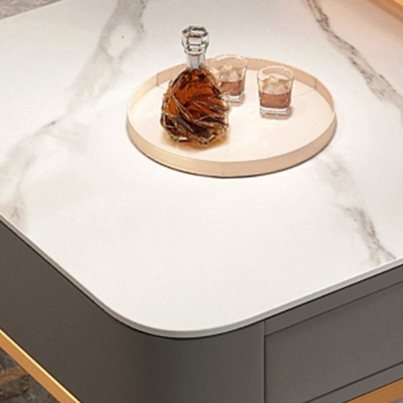 Glam Coffee Table Set Frame Square 2-Piece Coffee Cocktail Table Clearhalo 'Coffee & Accent Tables' 'Coffee Tables' 'coffee_tables' 'furn' 'furn_coffee_tables' 'Furniture' 'Living Room Furniture' 1200x1200_46d7a200-8767-4a30-b374-45854b6f90b7