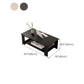Contemporary 4 Legs Wood with Storage Shelf Rectangular Single Coffee Table