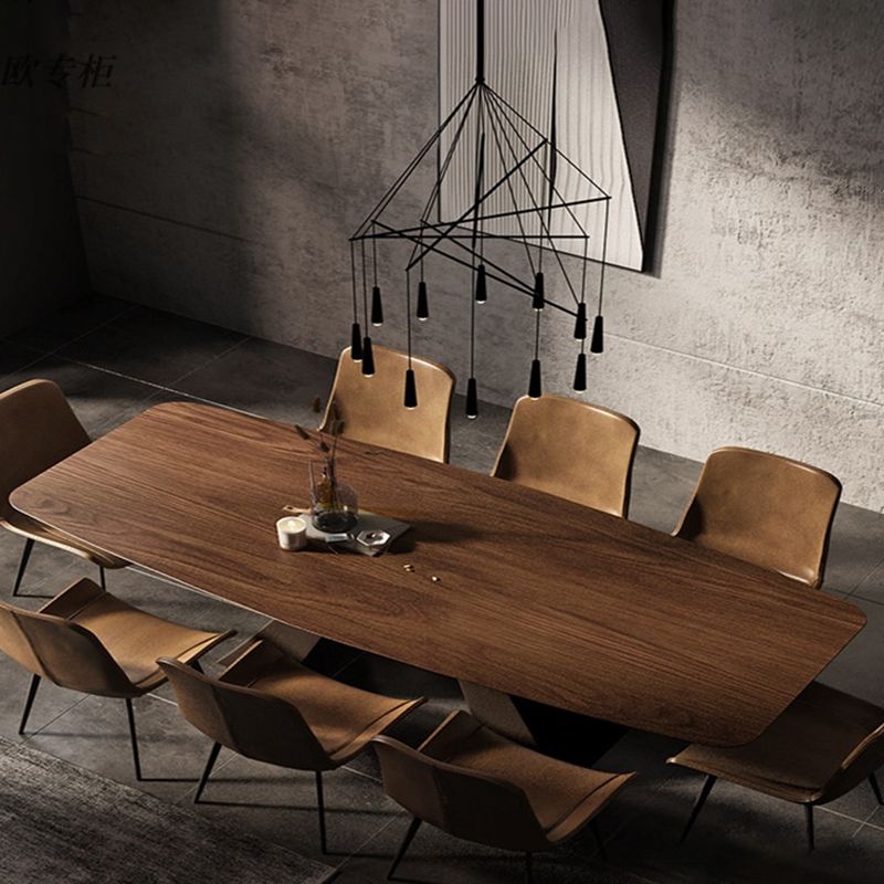 Metal Industrial Rectangle Table Solid Wood Top Table for Kitchen and Dining Room Clearhalo ' dining_table' 'Dining Tables & Seating' 'Dining Tables' 'furn' 'furn_dining_table' 'Furniture' 'furniture_dining_table' 'Kitchen & Dining Furniture' 'kitchen&dining_furn' 'kitchen' 'kitchen_dining_table' 1200x1200_46d8d7b3-9840-4803-855b-9de47da66623