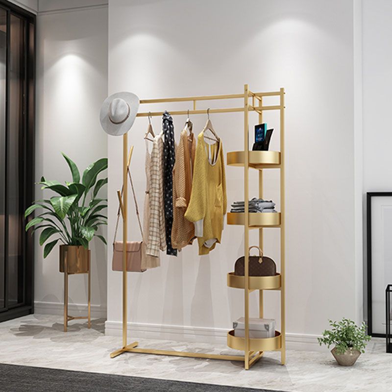 Scaffali di stoccaggio dell'albero di metallo contemporaneo Gancio di ganci in camera da letto