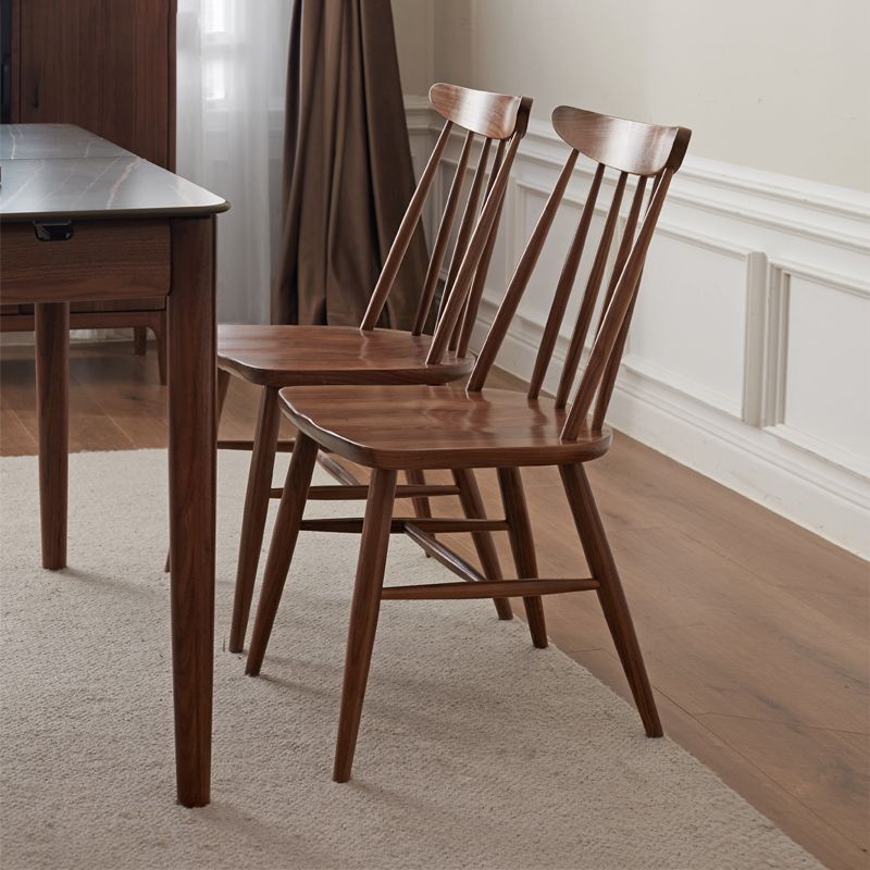 Sedie da pranzo a bracciale senza aree con legno contemporaneo (set di 1/2/4/6/8)