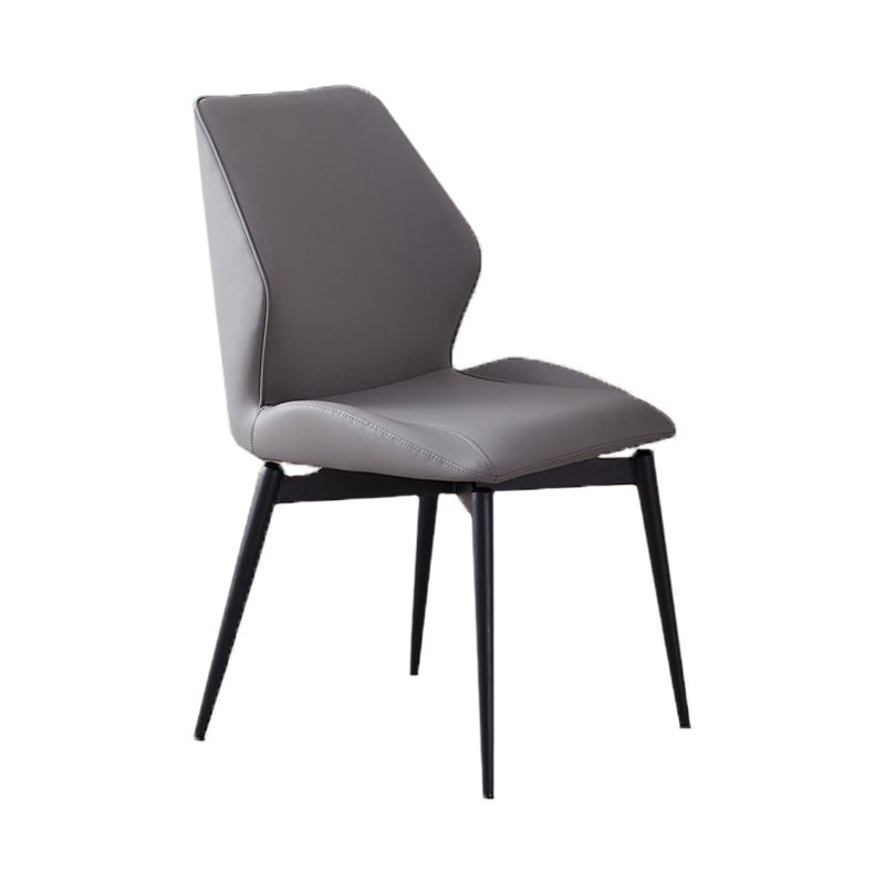 Dining Room Home Upholstered Chair Leather Wingback Armless Chair Clearhalo 'Dining Chairs' 'Dining Tables & Seating' 'dining_chair' 'furn' 'furn_dining_chair' 'Furniture' 'Kitchen & Dining Furniture' 1200x1200_46dc806b-37a8-4a78-b531-9eca3a645d30