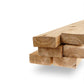 Industrieller Dinette-Tisch, rechteckiger Esstisch aus massivem Holz in Braun