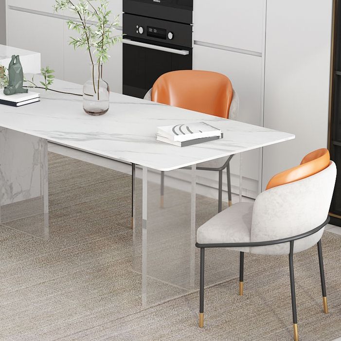 Modern Style Dining Table Rectangle Sintered Stone Double Pedestal Table for Kitchen Clearhalo ' dining_table' 'Dining Tables & Seating' 'Dining Tables' 'furn' 'furn_dining_table' 'Furniture' 'furniture_dining_table' 'Kitchen & Dining Furniture' 'kitchen&dining_furn' 'kitchen' 'kitchen_dining_table' 1200x1200_46ddd197-b134-4234-9876-593cb7f0cfbb