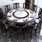 Rubberwood Frame Dinette Table Traditional Round Indoor Dining Table Clearhalo 'Dining Tables & Seating' 'Dining Tables' 'dining_table' 'furn' 'furn_dining_table' 'Furniture' 'Kitchen & Dining Furniture' 1200x1200_46dec082-0188-4d59-b0cb-6235e89c71b1