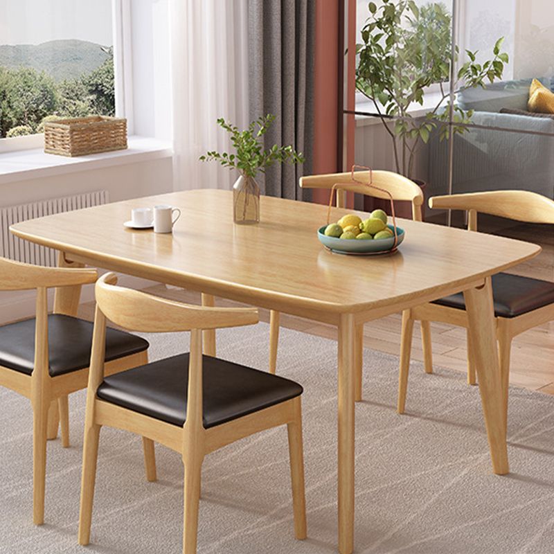 Solid Wood Dining Room Table Modern Dining Table for Kitchen Clearhalo 'Dining Tables & Seating' 'Dining Tables' 'dining_table' 'furn' 'furn_dining_table' 'Furniture' 'Kitchen & Dining Furniture' 1200x1200_46df670c-2ba7-475b-9e2e-ed4a5c5a2fb7