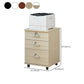 Gabinete moderno Cajones de bloqueo de madera Archivo con ruedas para oficina