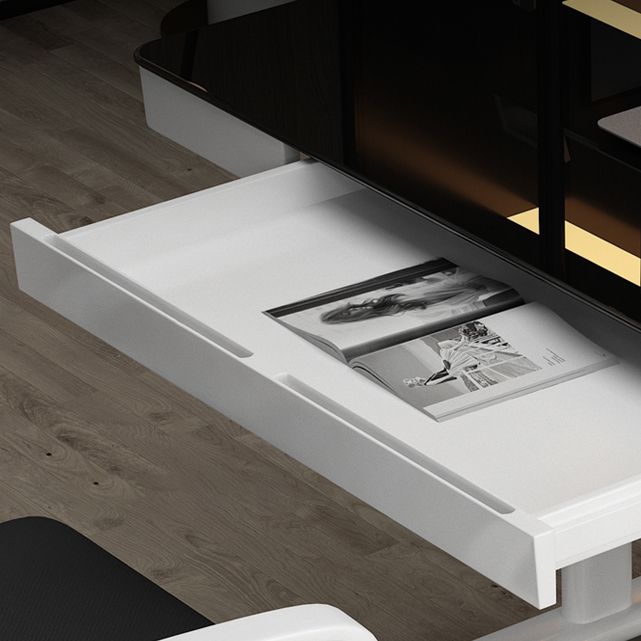 Contemporary Standing Desk Converter White Metal Base Desk for Office Clearhalo 'furn' 'furn_office_desk' 'Furniture' 'Office Desks' 'Office Furniture' 'office_desk' 1200x1200_46dfb84b-8a2b-4607-b2f2-19d3b7793ad2