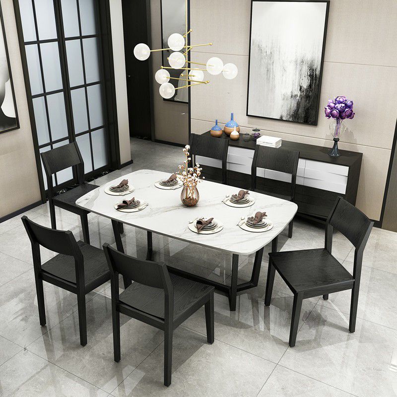 Wood Industrial Restaurant Side Chair Open Back Dining Chair with Black Legs Clearhalo ' kitchen&dining_furn' 'Dining Chairs' 'Dining Tables & Seating' 'dining_chair' 'furn' 'furn_dining_chair' 'Furniture' 'furniture_dining_chair' 'Kitchen & Dining Furniture' 'kitchen' 1200x1200_46e14e89-f7b7-4791-abec-cae89f0f0e06