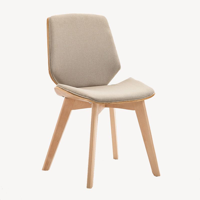 Home Contemporary Side Chair Solid Back Upholstered Wood Dining Room Chair Clearhalo ' kitchen&dining_furn' 'Dining Chairs' 'Dining Tables & Seating' 'dining_chair' 'furn' 'furn_dining_chair' 'Furniture' 'furniture_dining_chair' 'Kitchen & Dining Furniture' 'kitchen' 1200x1200_46e1dcd3-cbab-494a-b538-0e8772b72af5