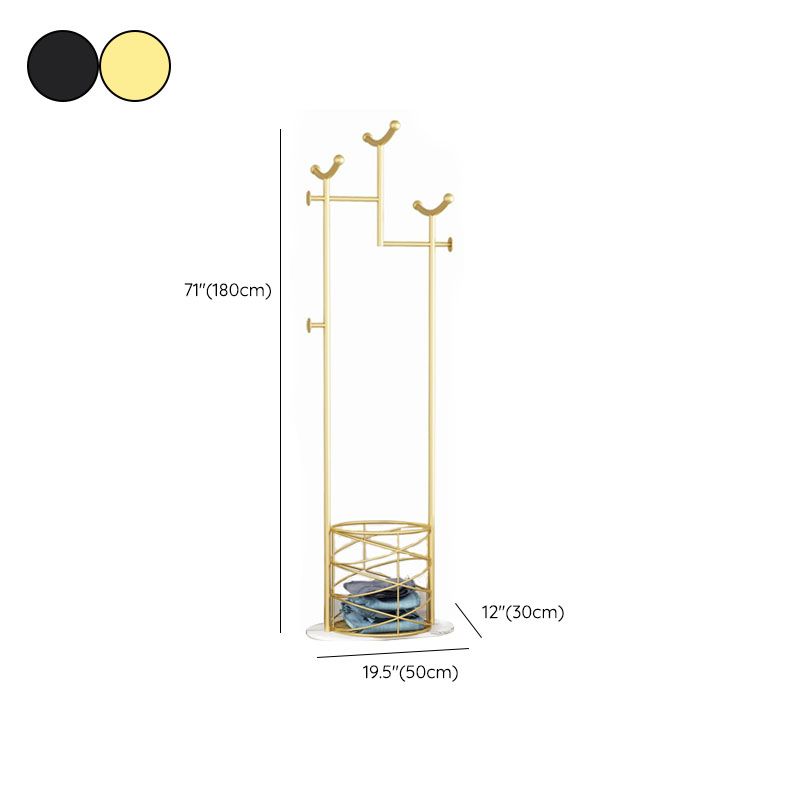 Wunderschöner Kleiderregalkorb Aufbewahrung Metallbedeckung mit Kleiderhaken