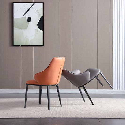 Sedia laterale in pelle finta braccio in stile industriale sedia laterale per la casa per casa